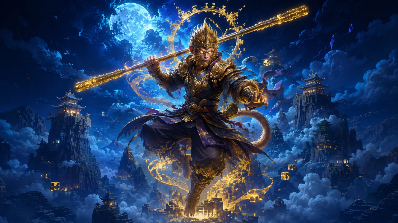 A celestial monkey warrior