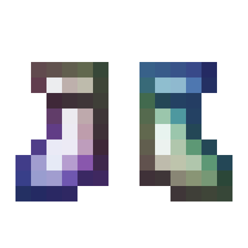 HihiIrokane Boots.png: Infobox image for HihiIrokane Boots the item in Minecraft