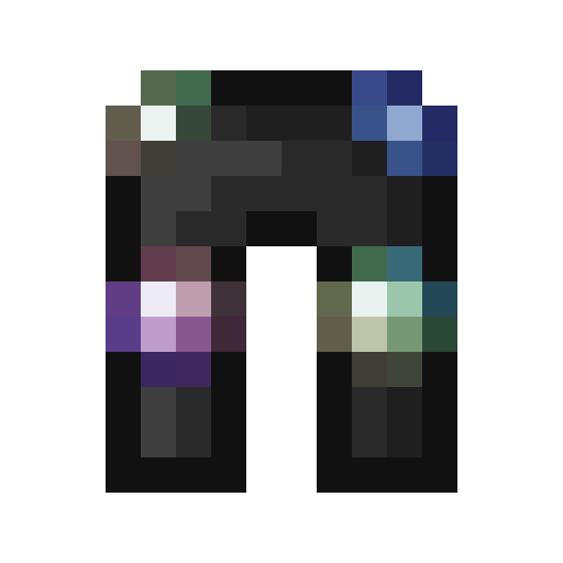 HihiIrokane Leggings.png: Infobox image for HihiIrokane Leggings the item in Minecraft