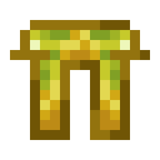 Orichalcum Leggings.png: Infobox image for Orichalcum Leggings the item in Minecraft