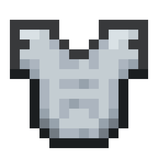 Silver Chestplate.png: Infobox image for Silver Chestplate the item in Minecraft