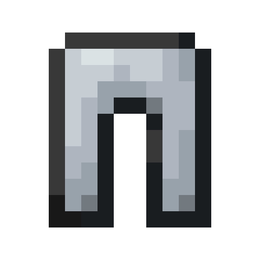 Silver Leggings.png: Infobox image for Silver Leggings the item in Minecraft