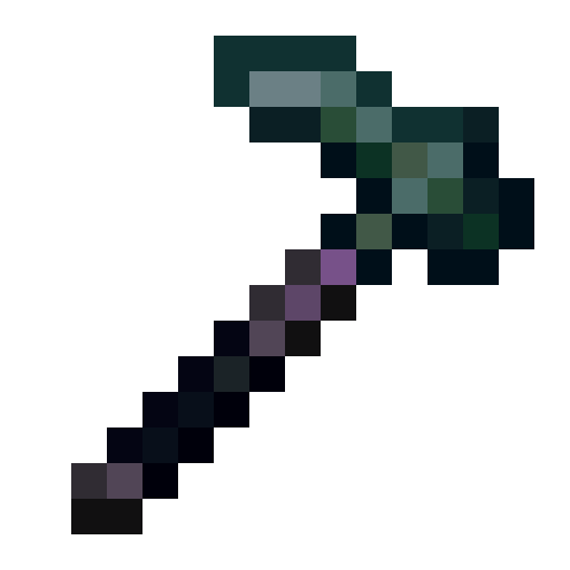 Adamantite Hoe.png: Infobox image for Adamantite Hoe the item in Minecraft