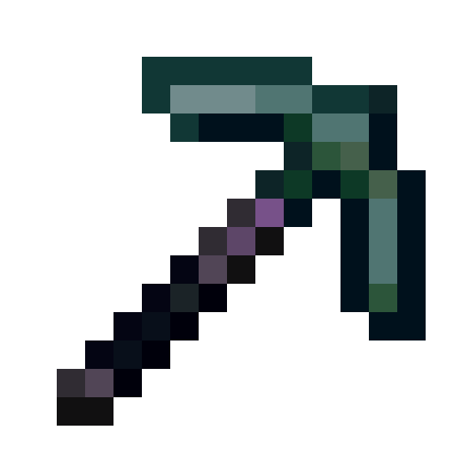 Adamantite Pickaxe.png: Infobox image for Adamantite Pickaxe the item in Minecraft
