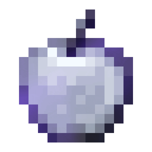 Enchanted Silver Apple.gif: Infobox image for Enchanted Silver Apple the item in Minecraft
