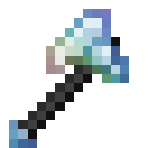 HihiIrokane Axe.png: Infobox image for HihiIrokane Axe the item in Minecraft