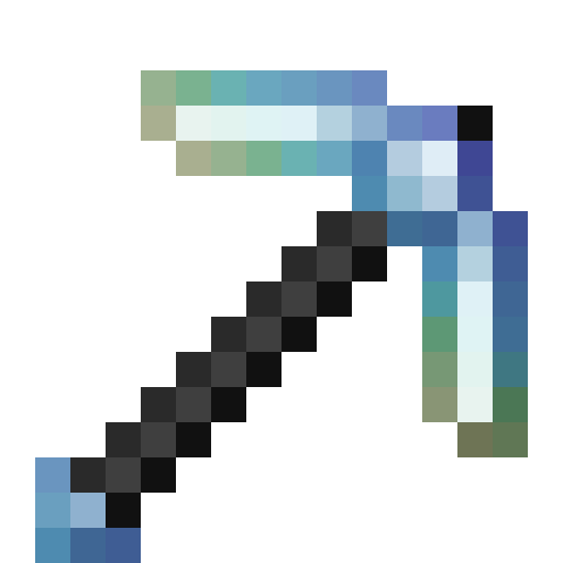 HihiIrokane Pickaxe.png: Infobox image for HihiIrokane Pickaxe the item in Minecraft