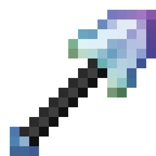 HihiIrokane Shovel.png: Infobox image for HihiIrokane Shovel the item in Minecraft