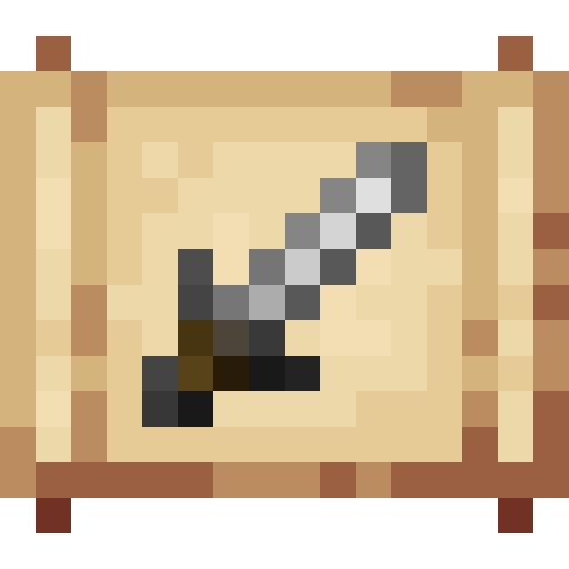 Long Sword Schematic.png: Infobox image for Long Sword Schematic the item in Minecraft