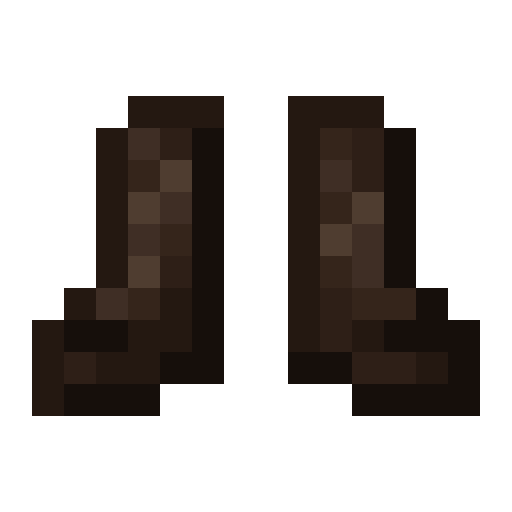 Monster Leather Boots (A).png: Infobox image for Monster Leather Boots (A) the item in Minecraft