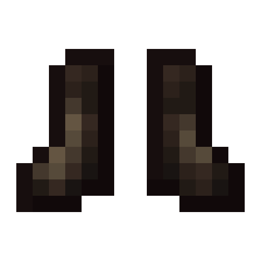 Monster Leather Boots (B).png: Infobox image for Monster Leather Boots (B) the item in Minecraft