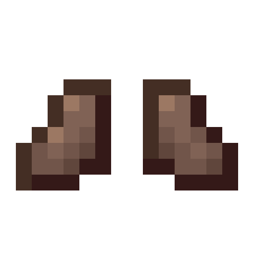 Monster Leather Boots (D).png: Infobox image for Monster Leather Boots (D) the item in Minecraft