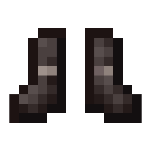 Monster Leather Boots (Special A).png: Infobox image for Monster Leather Boots (Special A) the item in Minecraft