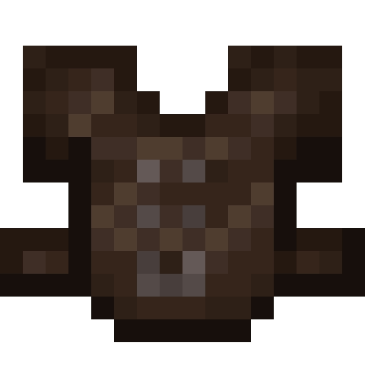 Monster Leather Chestplate (A).png: Infobox image for Monster Leather Chestplate (A) the item in Minecraft