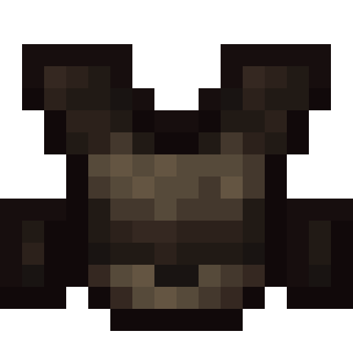 Monster Leather Chestplate (B).png: Infobox image for Monster Leather Chestplate (B) the item in Minecraft