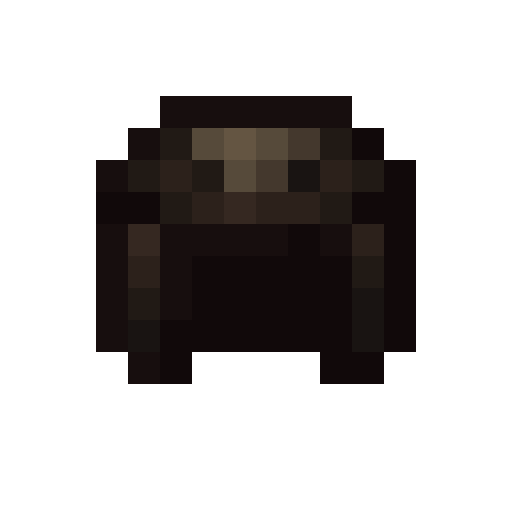 Monster Leather Helmet (B).png: Infobox image for Monster Leather Helmet (B) the item in Minecraft
