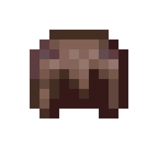 Monster Leather Helmet (D).png: Infobox image for Monster Leather Helmet (D) the item in Minecraft
