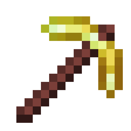 Orichalcum Pickaxe.png: Infobox image for Orichalcum Pickaxe the item in Minecraft