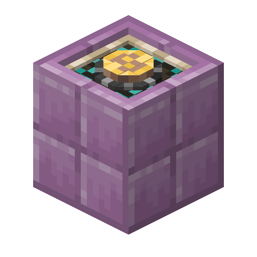 Purpur Brick Magic Engine.png: Infobox image for Magic engine the block in Minecraft