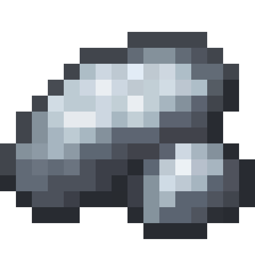 Raw Silver.png: Infobox image for Raw Silver the item in Minecraft