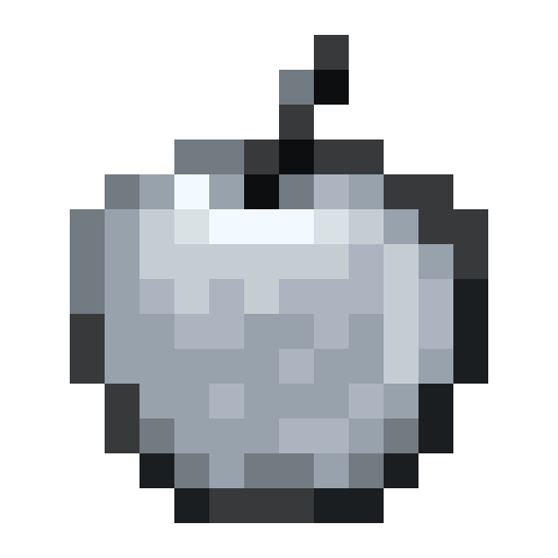 Silver Apple.png: Infobox image for Silver Apple the item in Minecraft