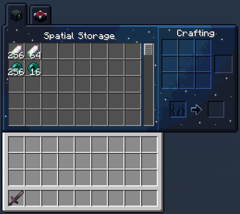 The first tab of the skill menu.