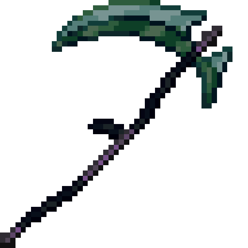 Adamantite Scythe.png: Infobox image for Adamantite Scythe the item in Minecraft