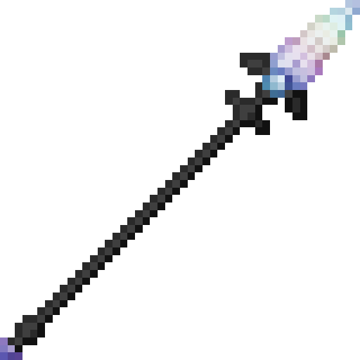 HihiIrokane Spear.png: Infobox image for HihiIrokane Spear the item in Minecraft