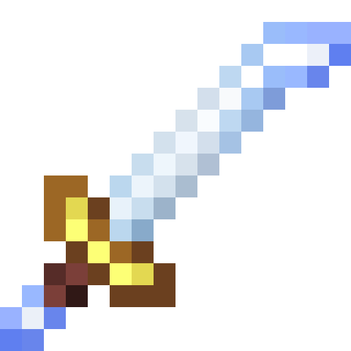 Mithril Katana.png: Infobox image for Mithril Katana the item in Minecraft