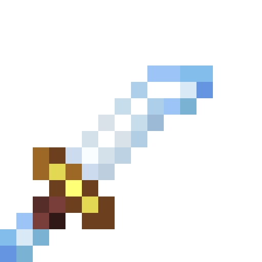 Mithril Kodachi.png: Infobox image for Mithril Kodachi the item in Minecraft