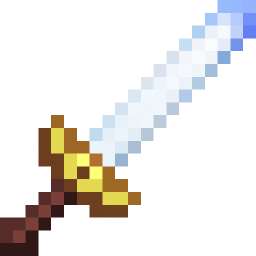 Mithril Long Sword.png: Infobox image for Mithril Long Sword the item in Minecraft