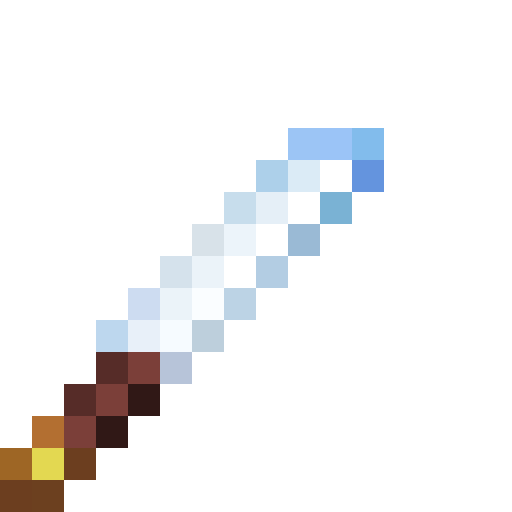 Mithril Short Sword.png: Infobox image for Mithril Short Sword the item in Minecraft