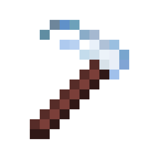 Mithril Sickle.png: Infobox image for Mithril Sickle the item in Minecraft