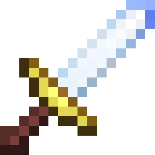 Mithril Sword.png: Infobox image for Mithril Sword the item in Minecraft